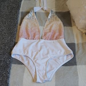 Bathing suit sequin top